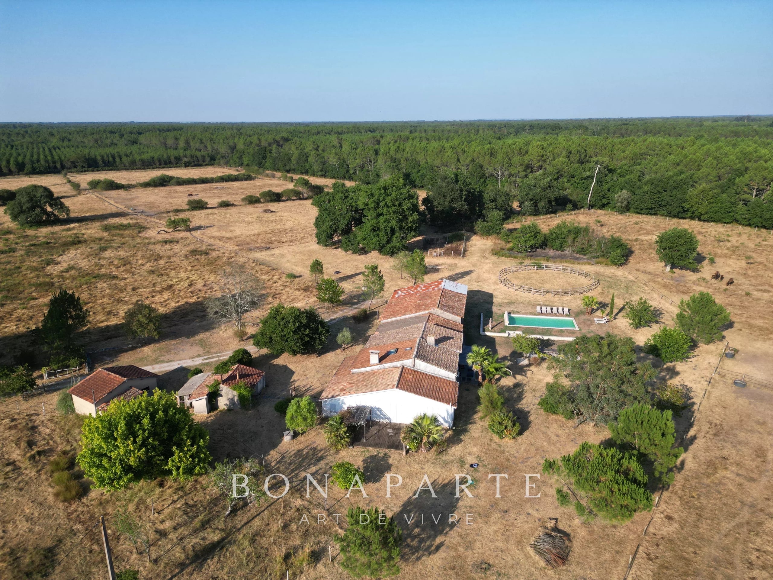 GAILLAN-EN-MÉDOC : 25 ACRE FARMHOUSE 7 KMS FROM THE OCEAN